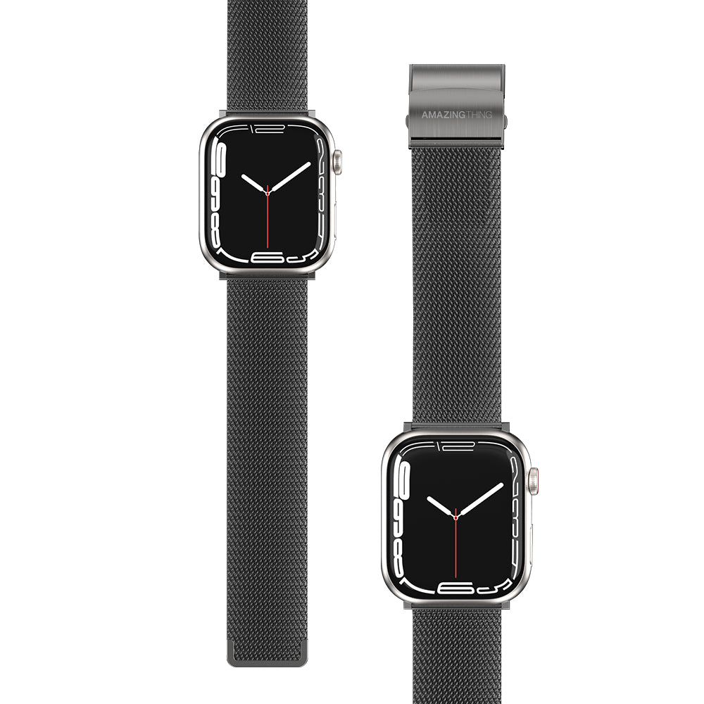 Amazingthing Titan Apple Watch 1/2/3/4/5/6/SE/7/8/9/10 (38/40/41/42mm Kasa) Uyumlu Metal Hasır Kordon - 11 Amazingthing Titan Apple Watch 1/2/3/4/5/6/SE/7/8/9/10 (38/40/41/42mm Kasa) Uyumlu Metal Hasır Kordon - 11
